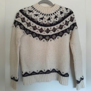 Fair Isle Jeweled Sweater - XS
